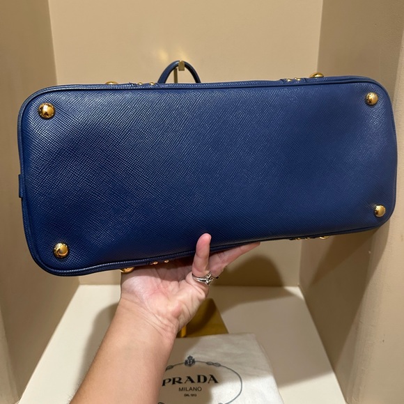 Prada Studded Saffiano Turn Lock Tote - Picture 5 of 16